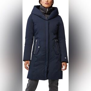New Soia & Kyo Navy Blue Puffer Coat